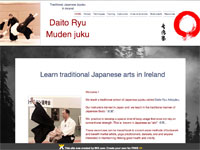 大東流無傳塾アイルランド支部ウェブサイトイメージ