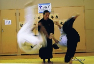 2014.6留学生セミナー飯田最高師範の演武